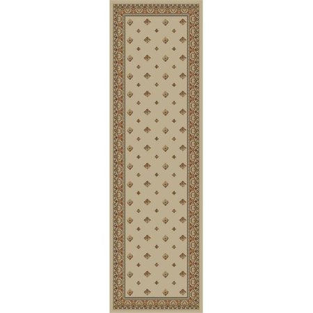 CONCORD GLOBAL 2 ft. 3 in. x 7 ft. 3 in. Ankara Pin Dot - Ivory 63022
